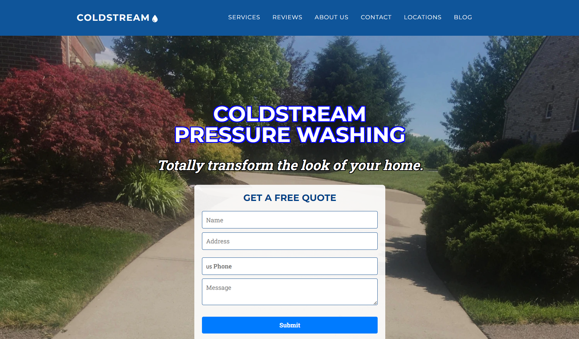 Coldstream Pressure Washing Template